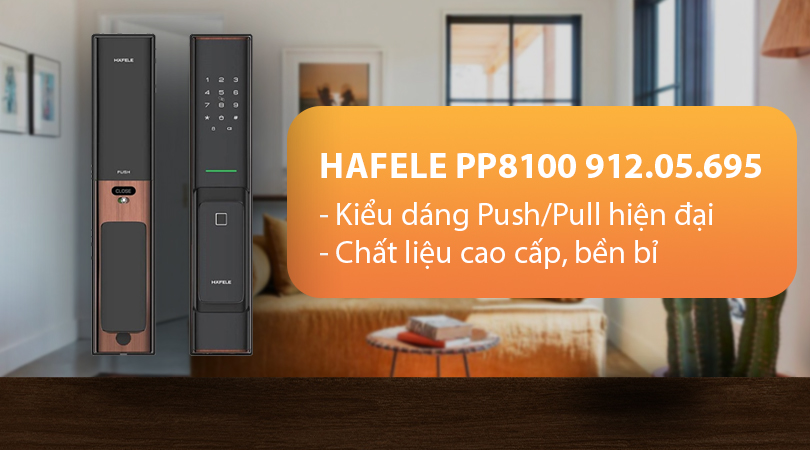 Thiết kế của khóa điện tử Hafele PP8100 912.05.695